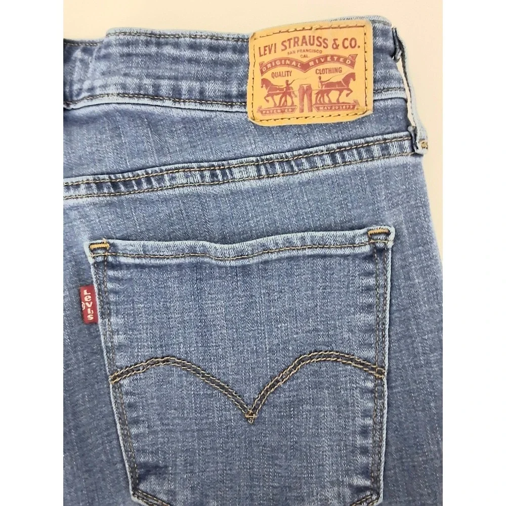 Levi's 725 Jeans Women's Size 32 High-Rise Bootcut Med Wash Pockets Preowned